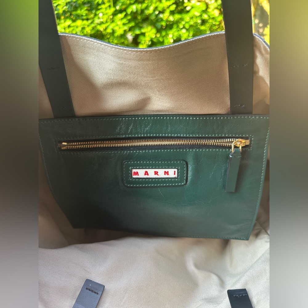 Marni Green and Black Tote Bag - Picture 11 of 13